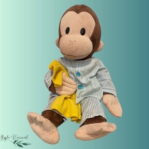 Curious George PJs & Blankey Stuffed Animal and Corduroy Book Set - Picture 2 of 4